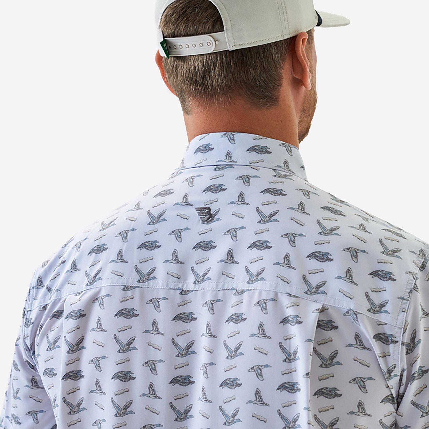 BURLEBO Men's Performance Button-Up Short Sleeve Shirt                                                                           - view number 4