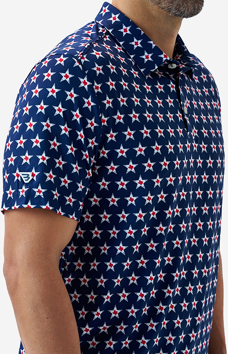 BURLEBO Men's Texas Pride Performance Polo Shirt - view number 5