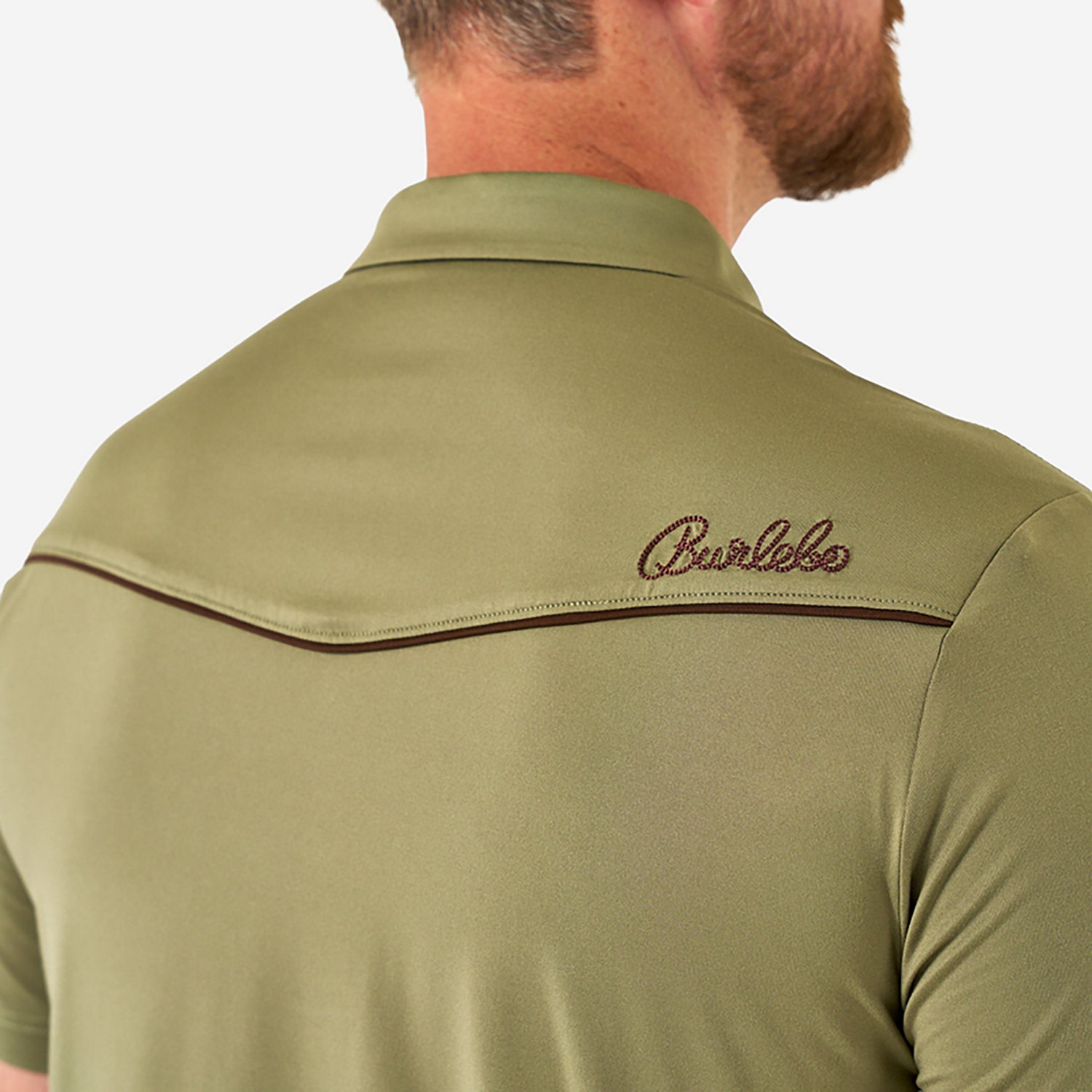 Burlebo Men's Peal Snap Performance Short Sleeve Polo Shirt - view number 4