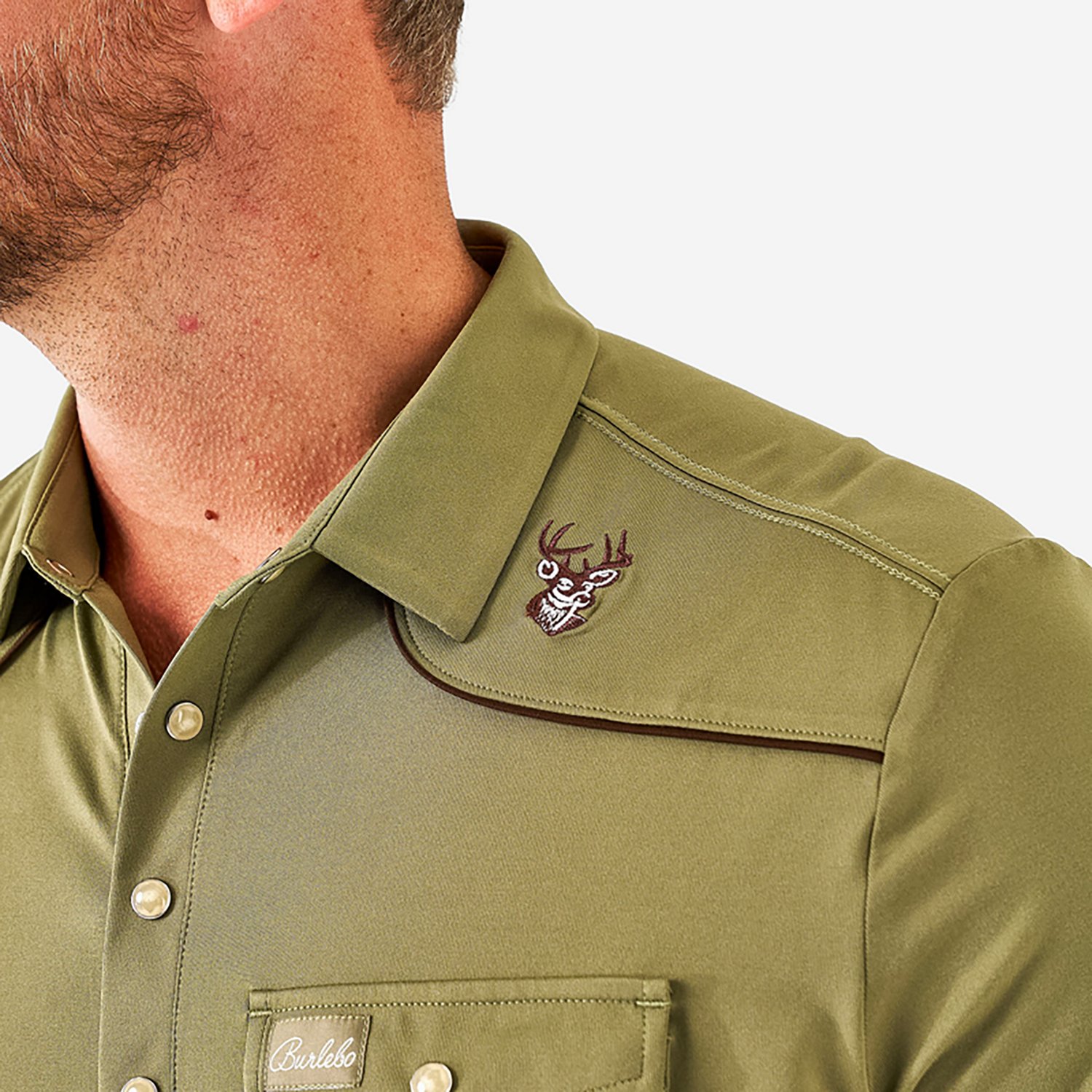 Burlebo Men's Peal Snap Performance Short Sleeve Polo Shirt - view number 5