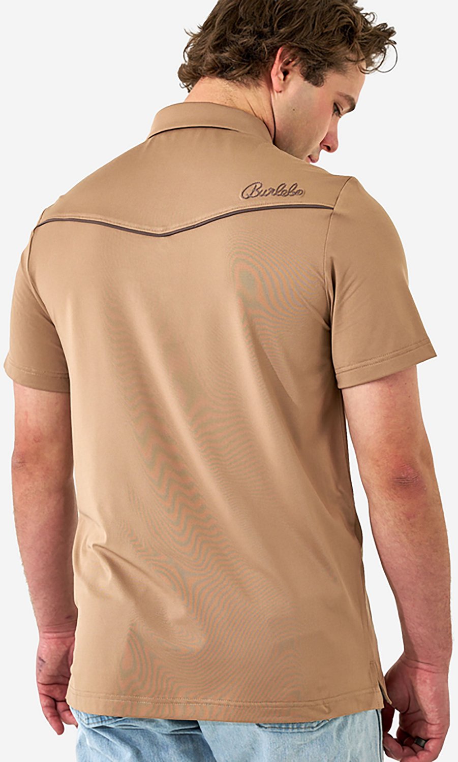 Burlebo Men's Peal Snap Performance Short Sleeve Polo Shirt - view number 2