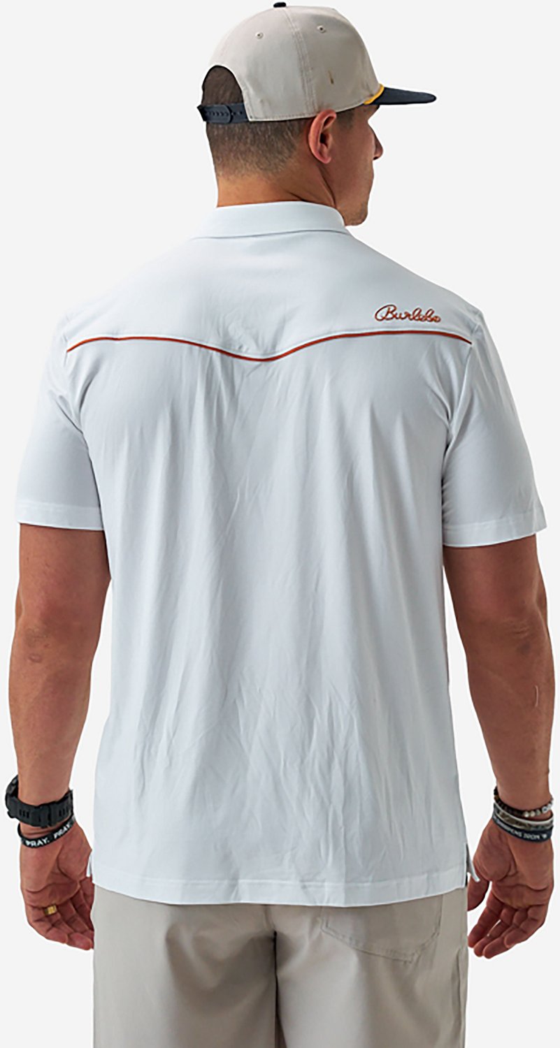 Burlebo Men's Peal Snap Performance Short Sleeve Polo Shirt - view number 2