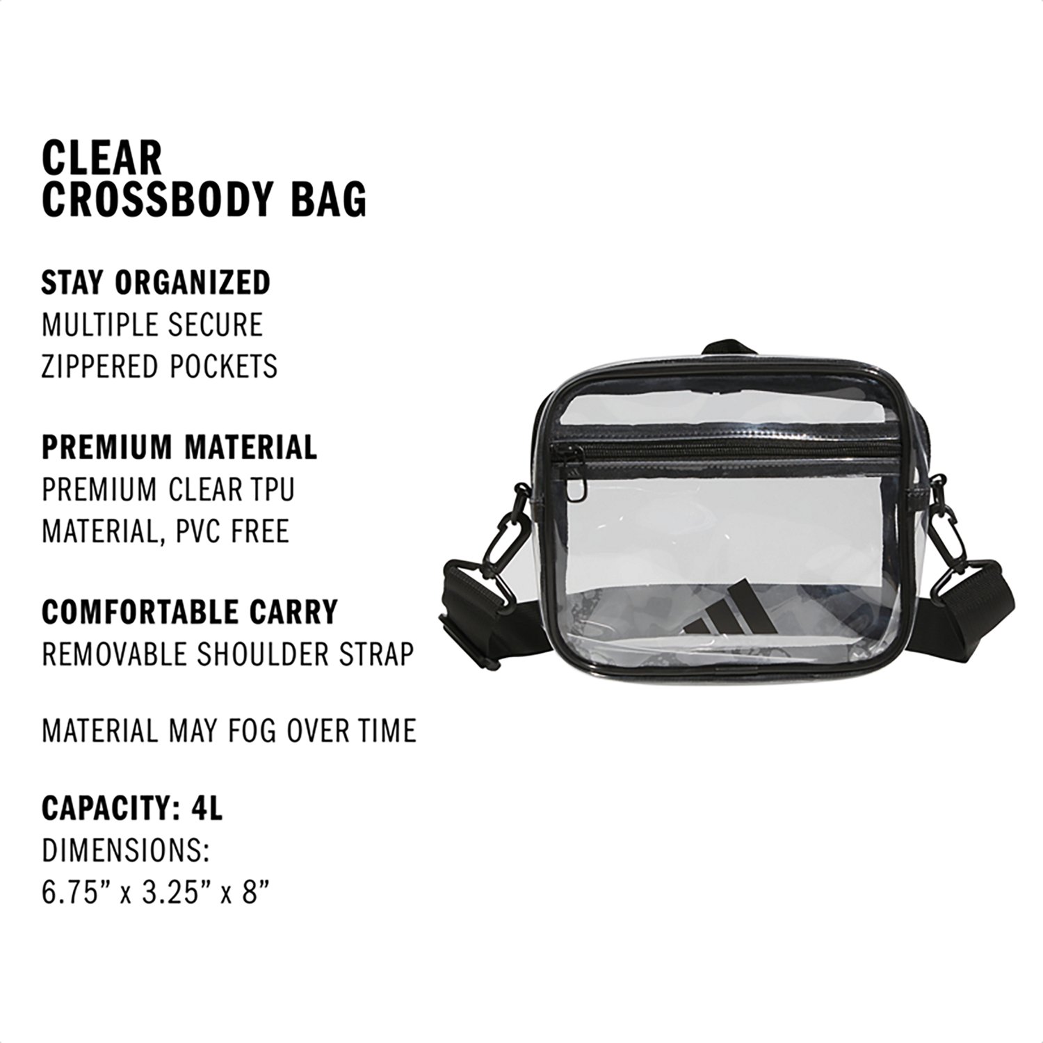 adidas Clear Crossbody Bag - view number 4