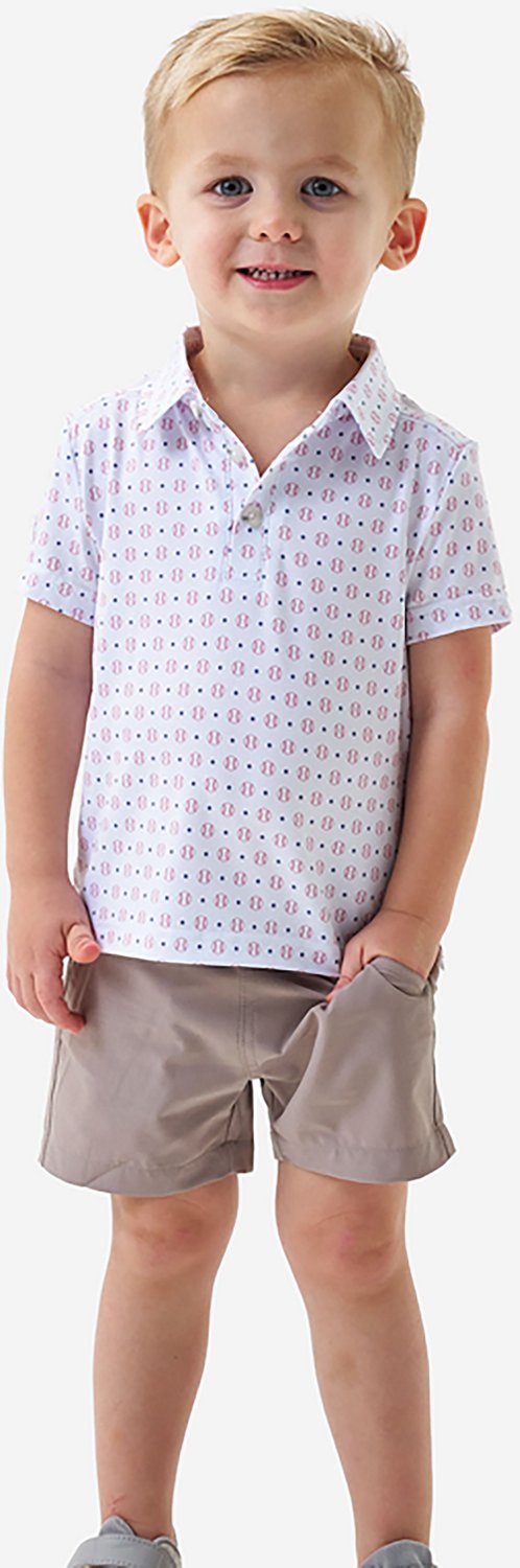 BURLEBO Boys' Performance Polo Shirt