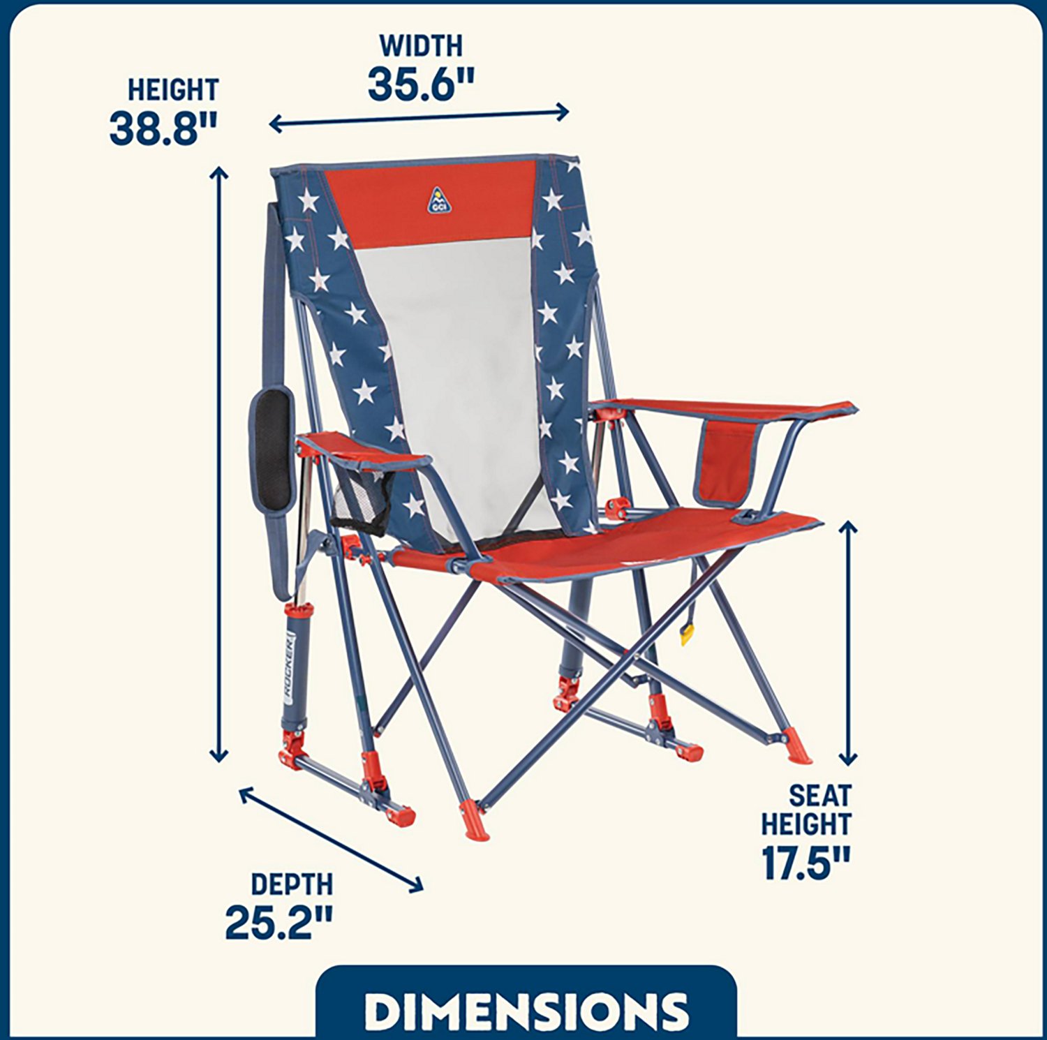 GCI Outdoor Americana Comfort Pro Rocker - view number 8