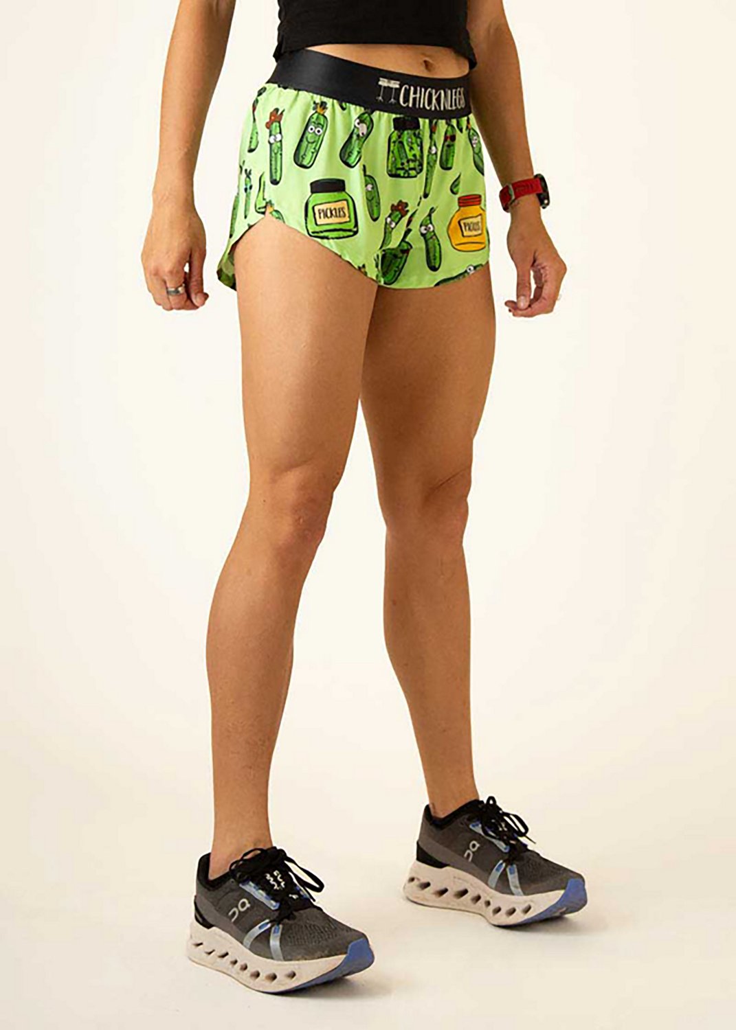 ChicknLegs Women's Pickles Split Shorts 1.5 in - view number 3