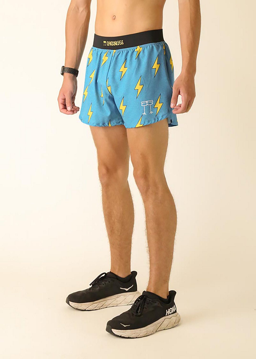 ChicknLegs Men's Blue Bolts Half Split Shorts 4 in - view number 4
