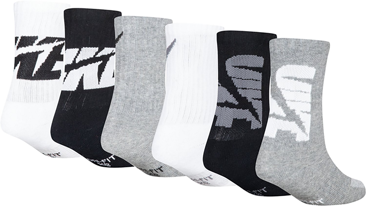 Nike Boys' Swoosh Impression Crew Socks 6-pack - view number 2
