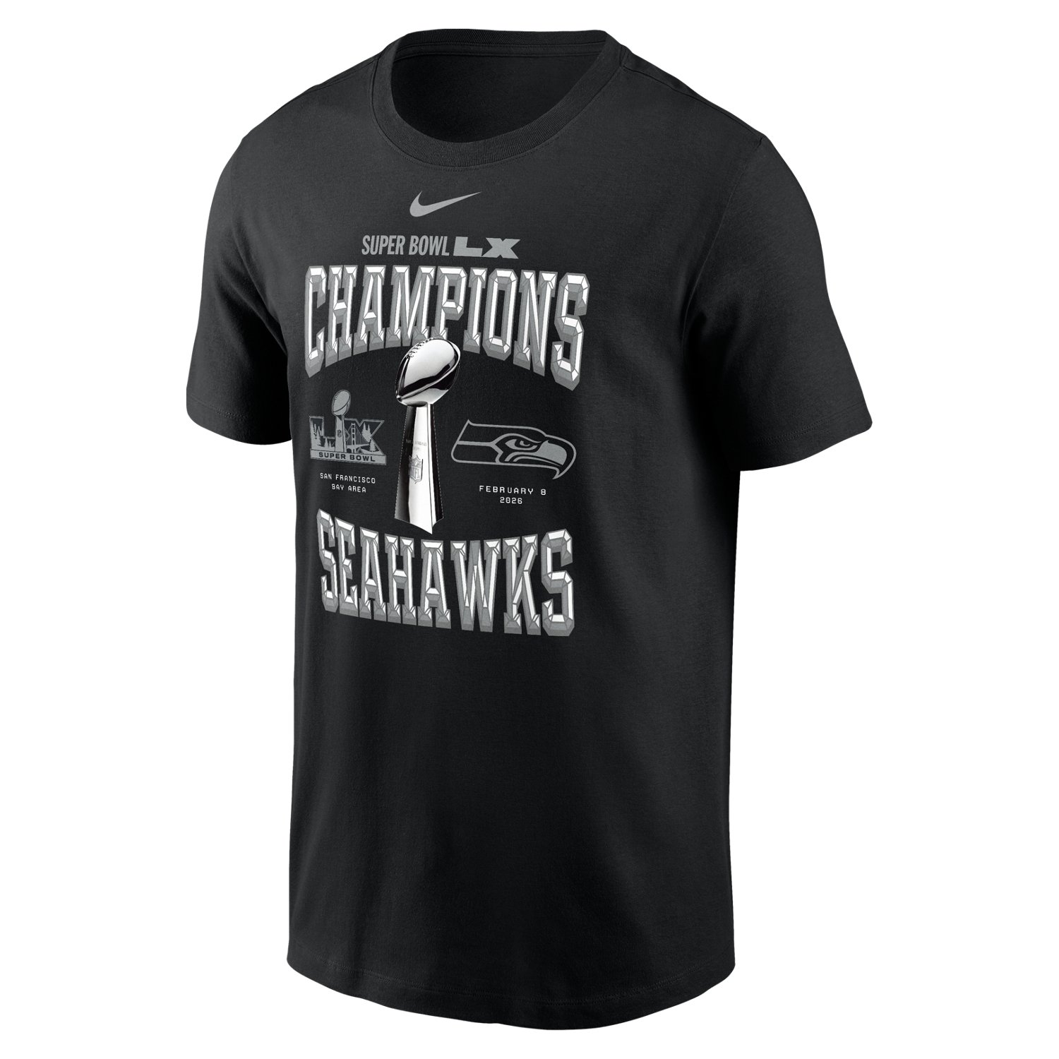 Nike Men's Seahawks SBLX Champions Locker Room T-Shirt - view number 2