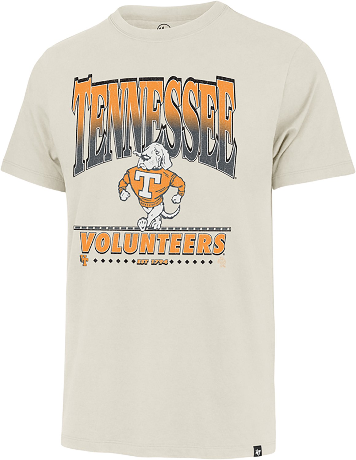 '47 Men's Tennessee Volunteers Straight Shot Two Franklin Short Sleeve T-shirt