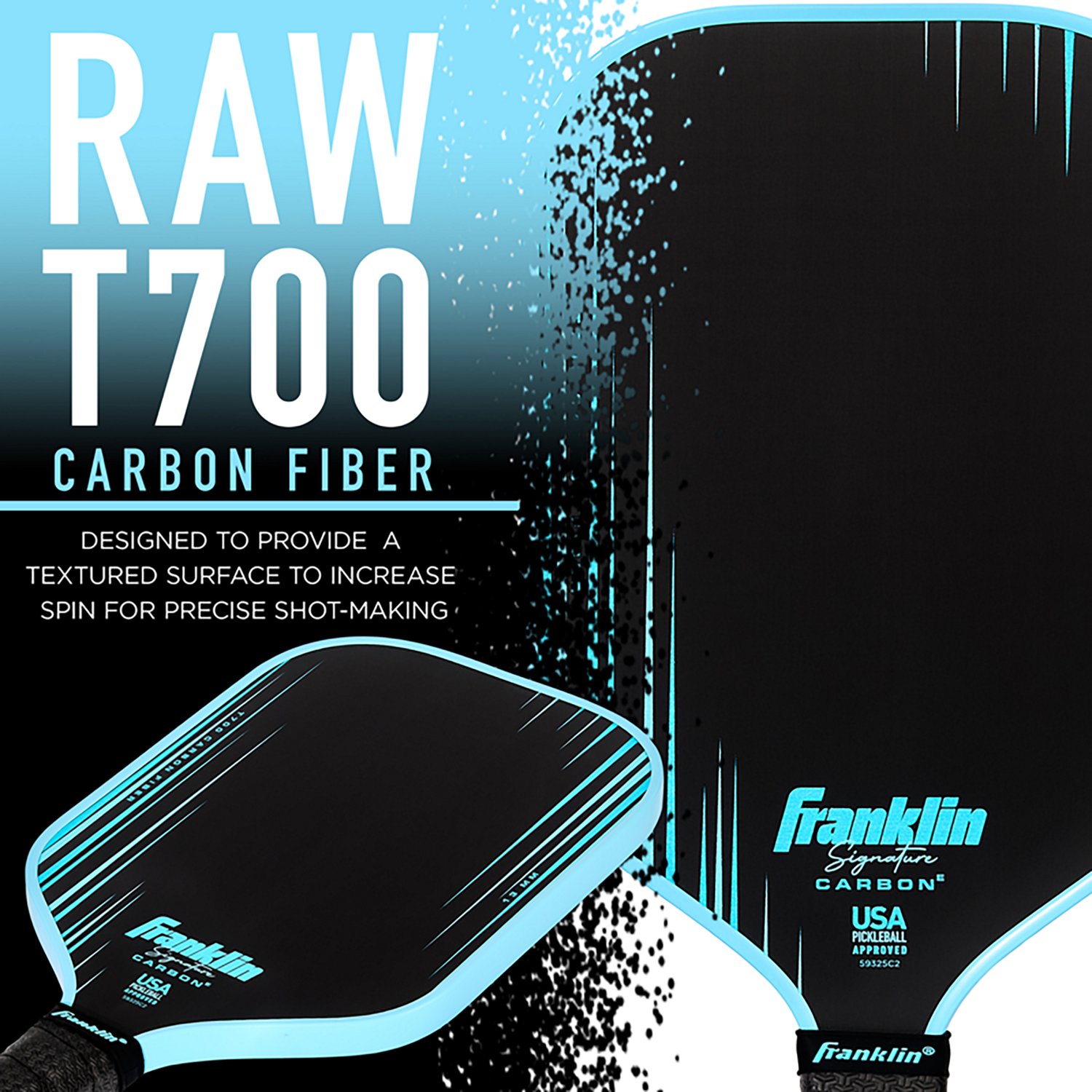 Franklin Sports Signature Carbon Series T700 Elongated 13MM Pickleball Paddle - view number 5