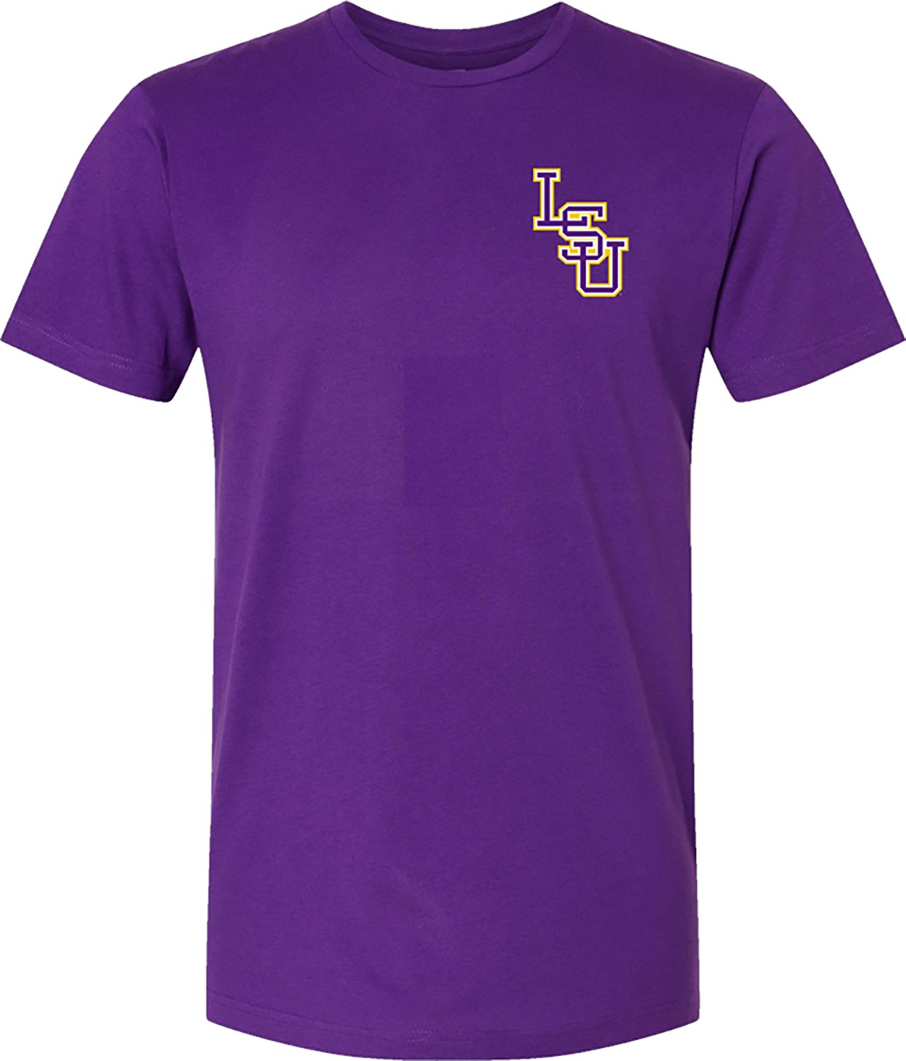 Bayou Apparel Men's Louisiana State University Multigraphic DS T-shirt - view number 2