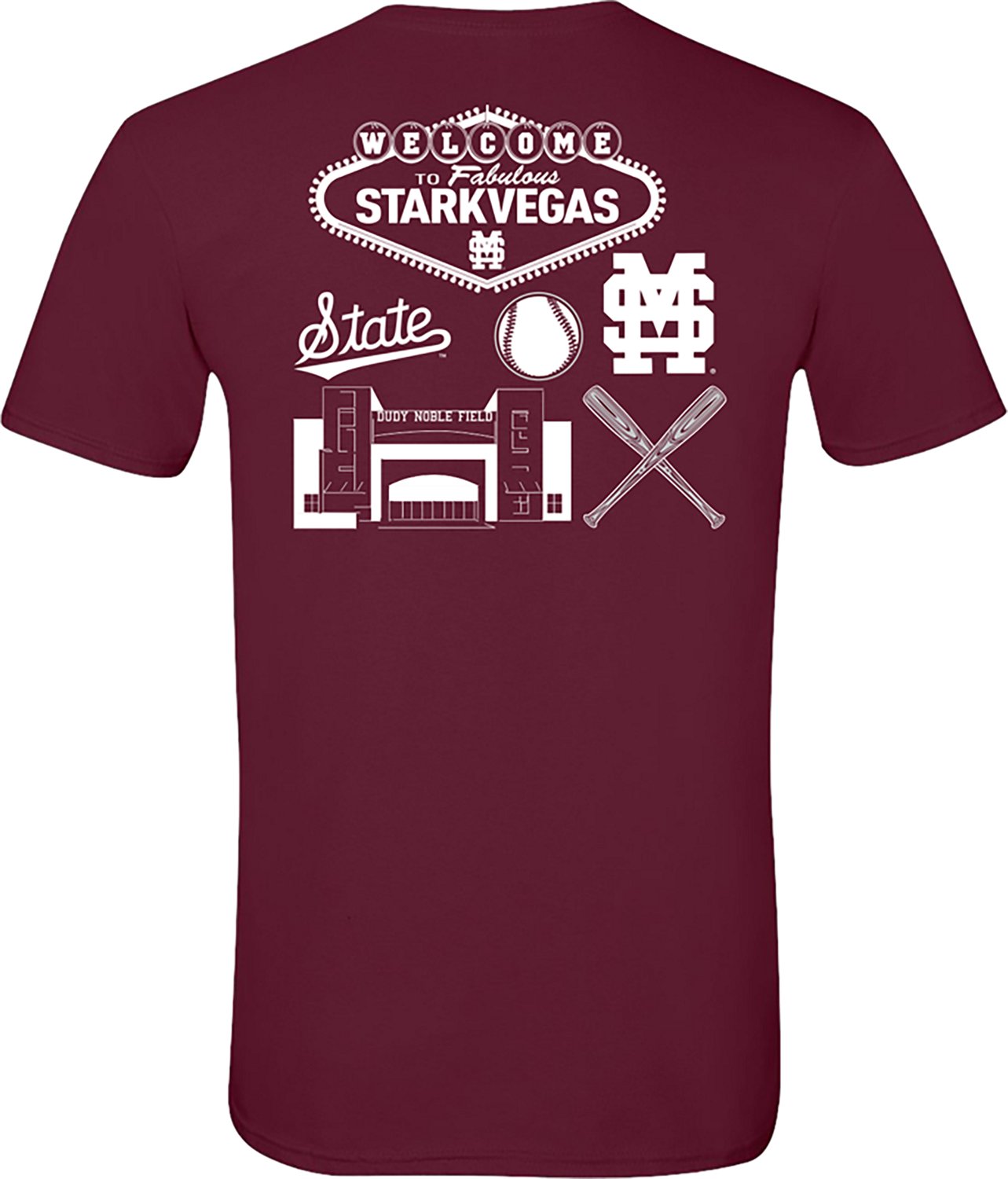 Bayou Apparel Men's Mississippi State University Bulldogs Multigraphic DS Short Sleeve T-shirt - view number 3