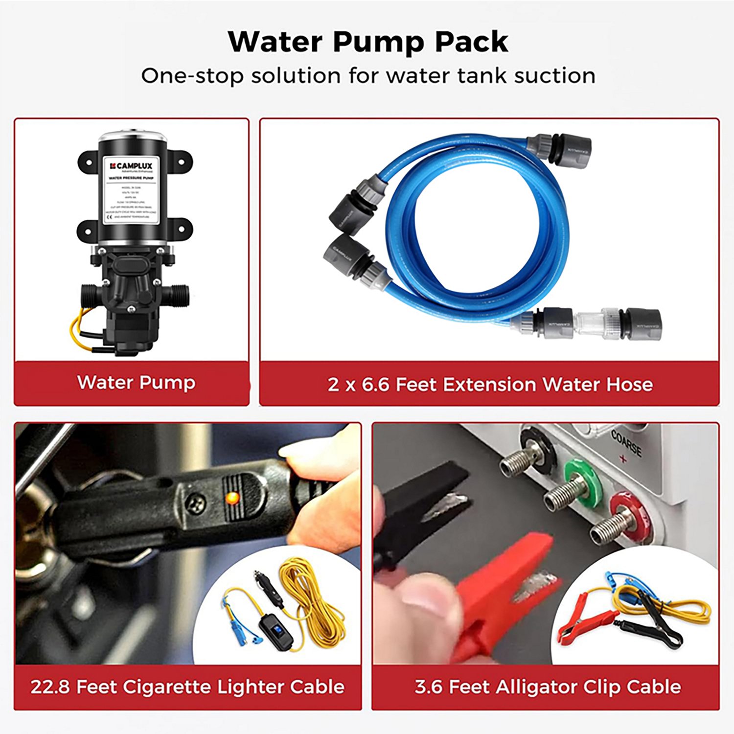 CampLux 12 Volt Water Pressure Diaphragm Pump Kit - view number 3