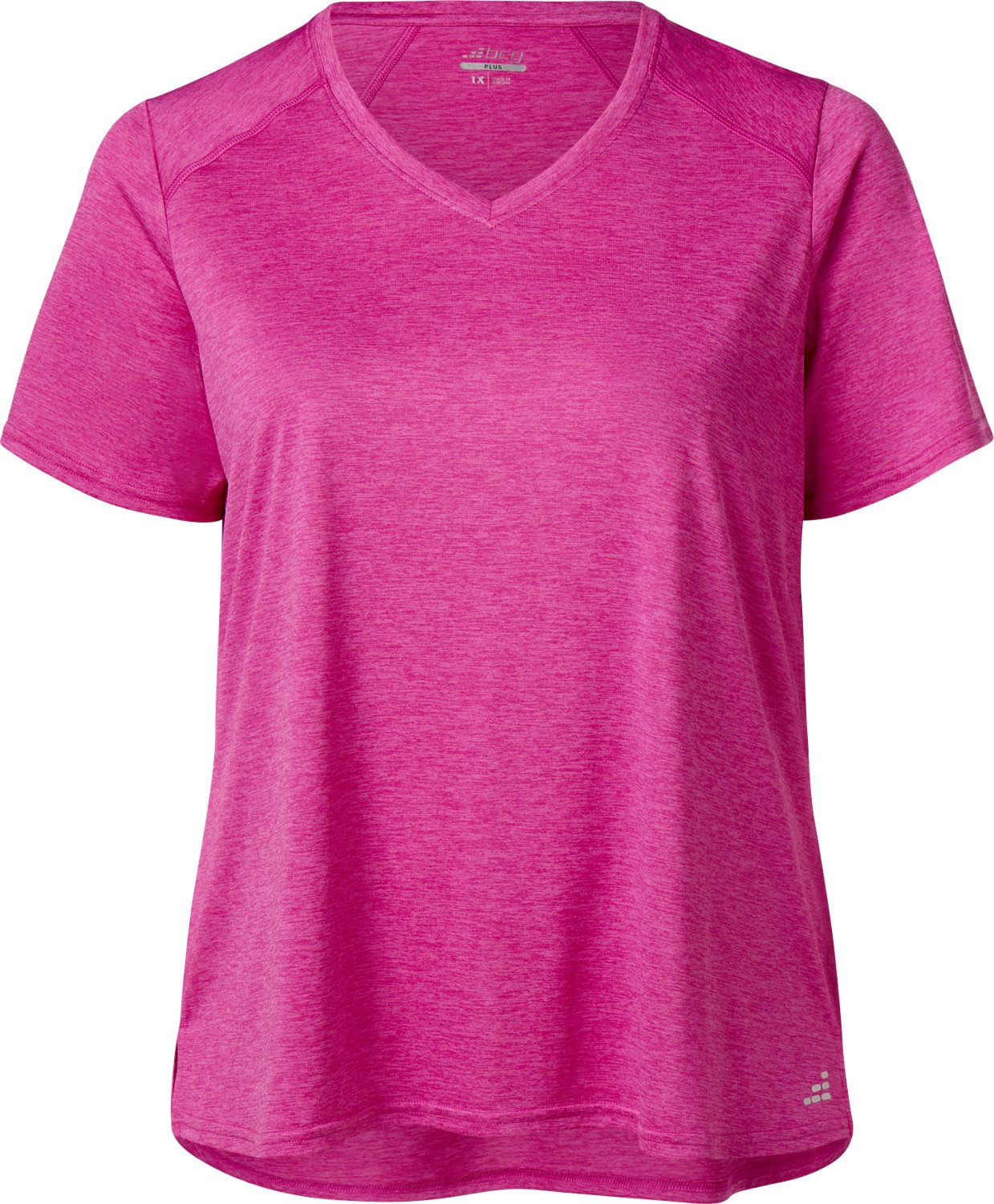 BCG Women's Plus Turbo Melange Short Sleeve T-shirt
