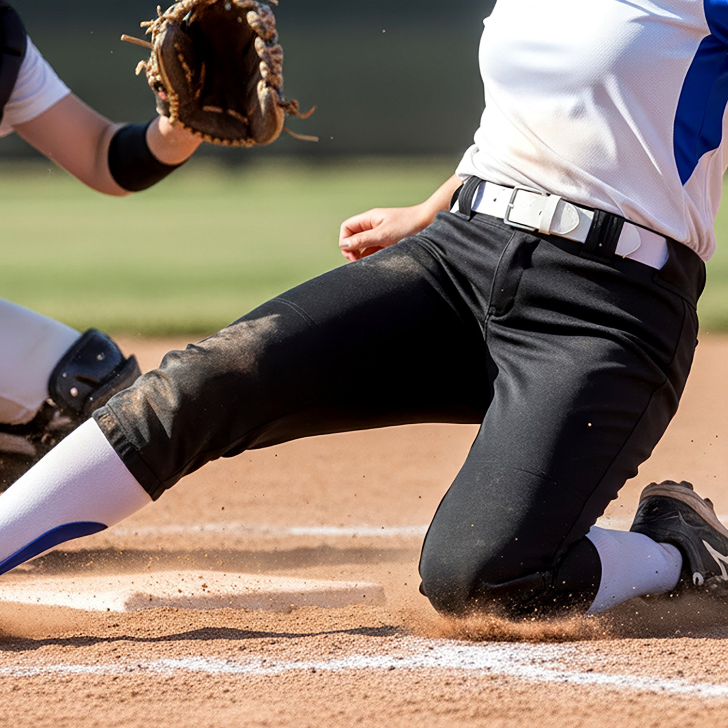 Mizuno™ Girls' Padded Belted Softball Pant                                                                                     - view number 3