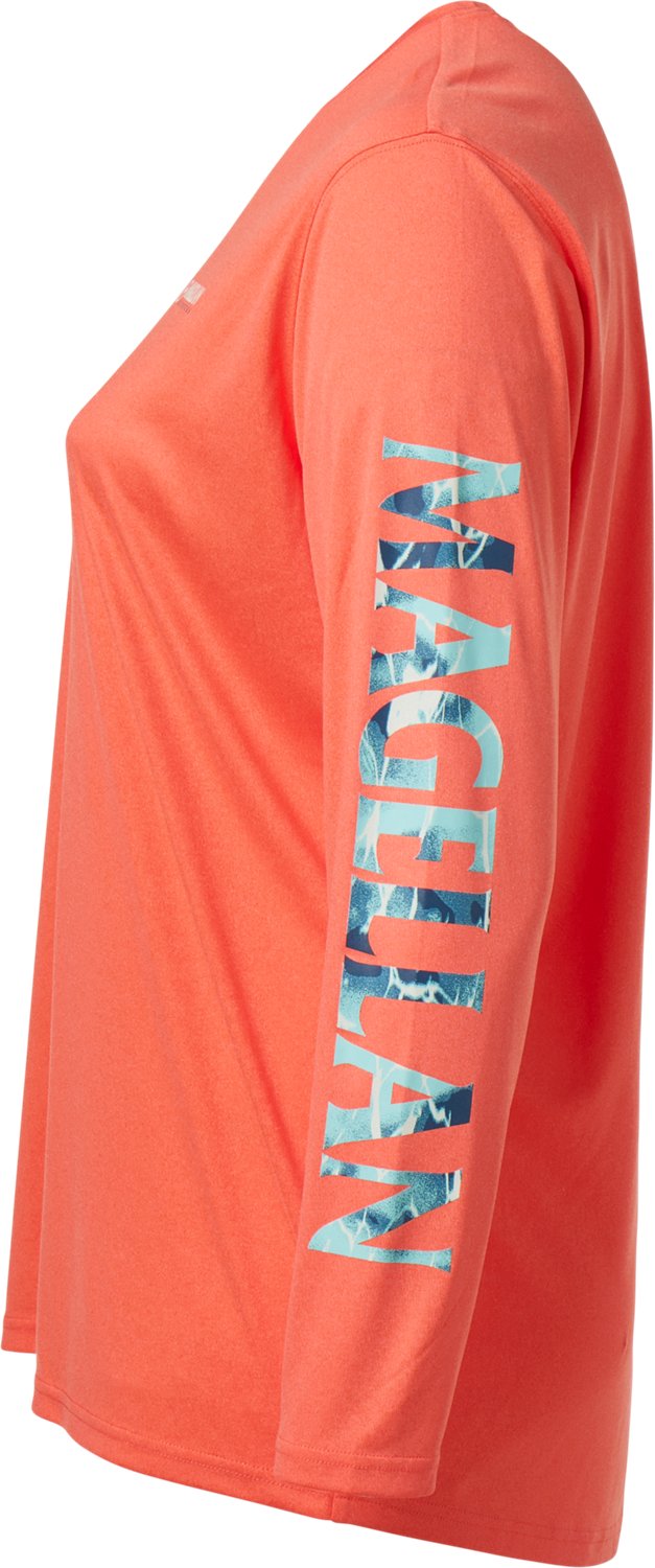 Magellan Women's Plus Size Caddo Lake Logo Long Sleeve T-shirt                                                                   - view number 3