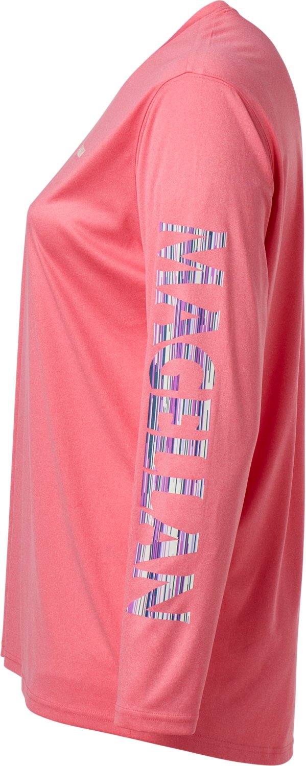 Magellan Women's Plus Size Caddo Lake Logo Long Sleeve T-shirt                                                                   - view number 3