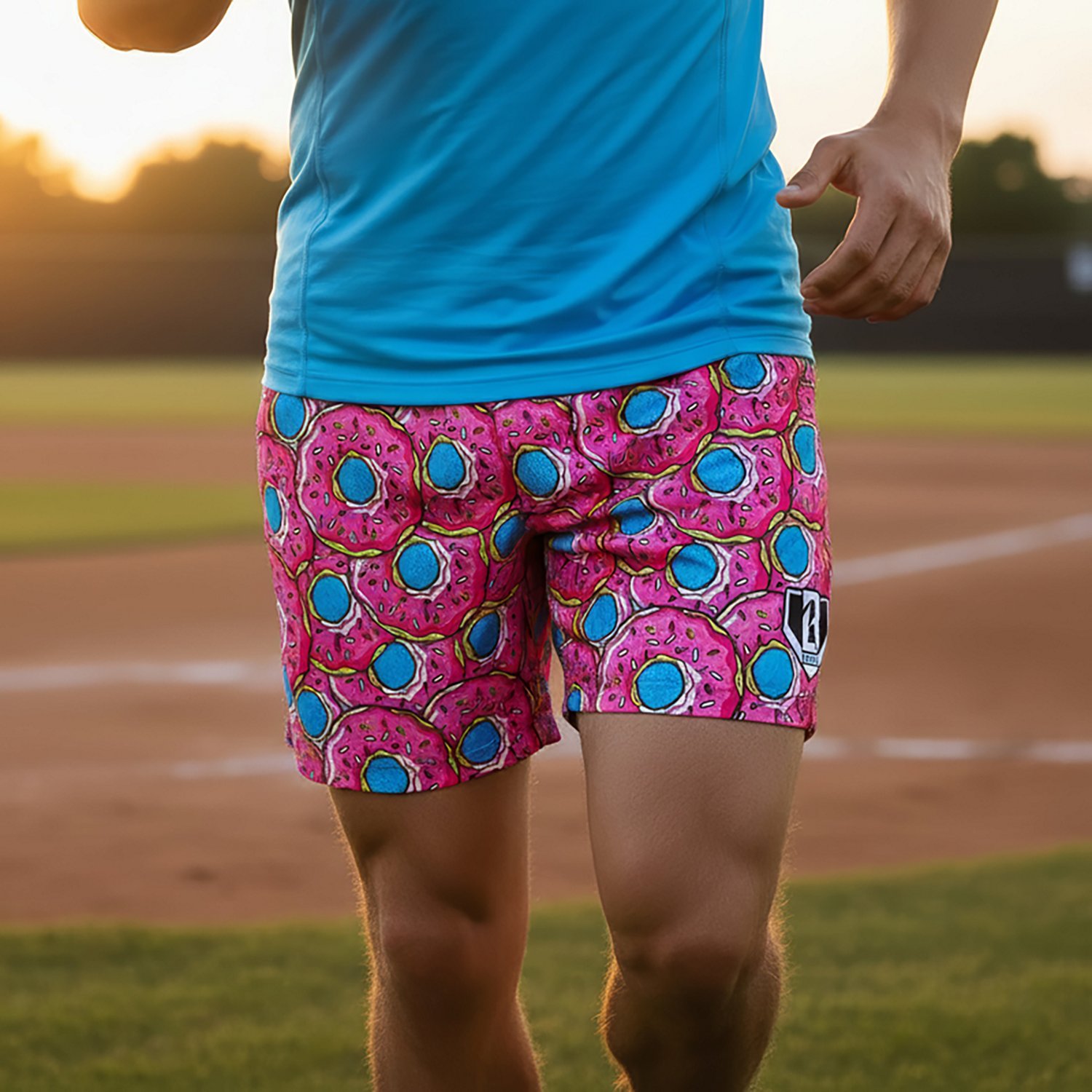 Baseball Lifestyle 101 Adult Donut Shorts 5 in                                                                                   - view number 4