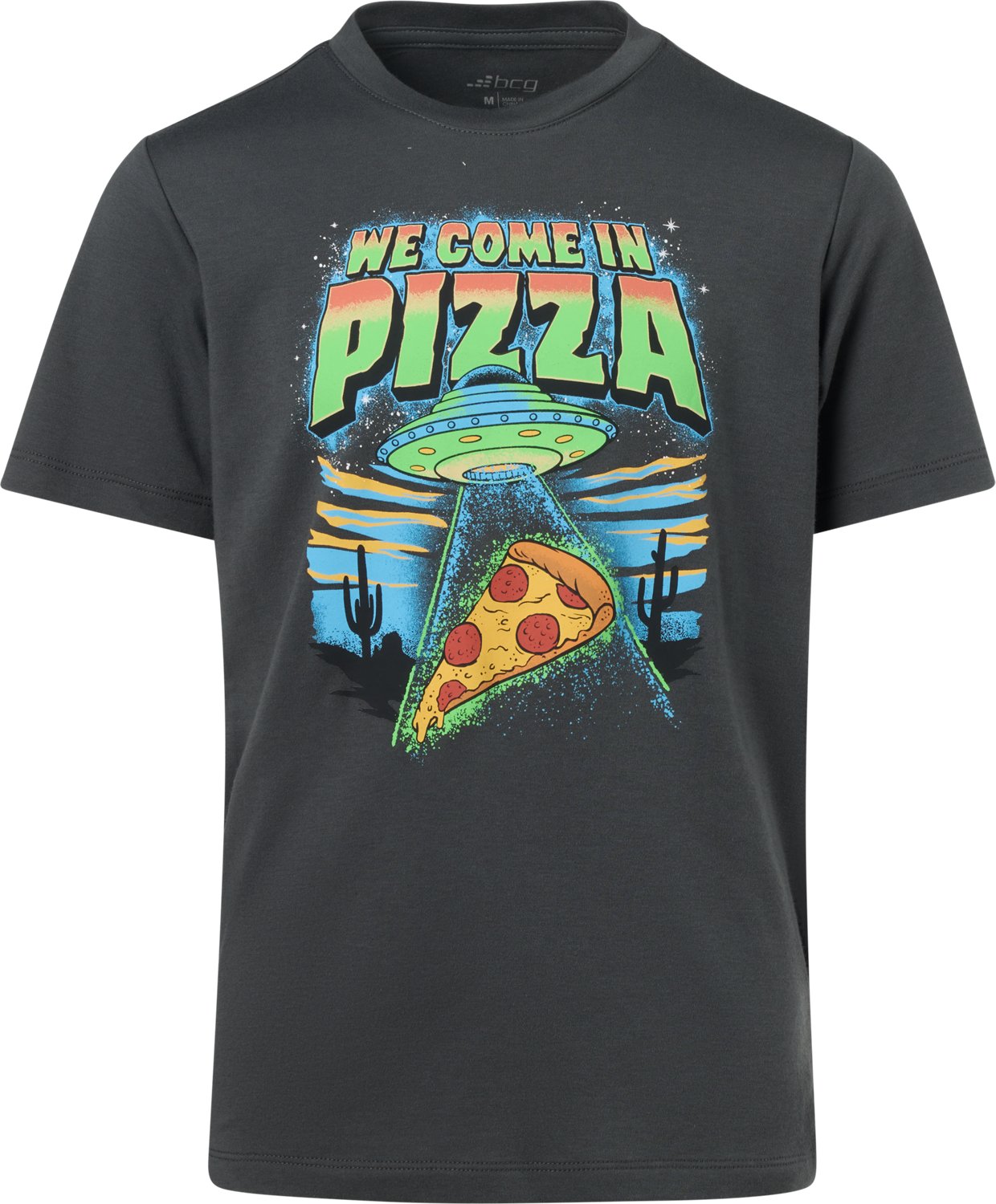 BCG Boys’ We Come In Pizza T-Shirt