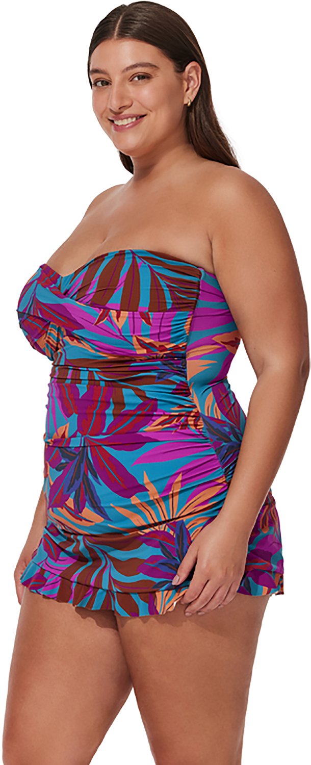 Gottex Women's Plantopia Bandeau Plus Size Swimdress - view number 3