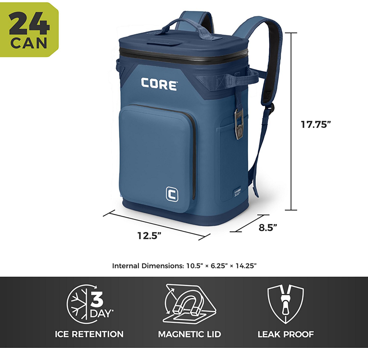 CORE Equipment Climakeep 24 Can Backpack Cooler - view number 2