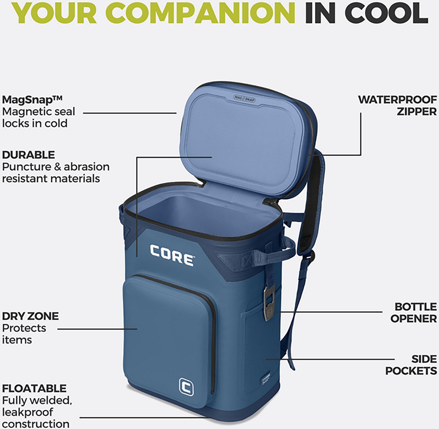 CORE Equipment Climakeep 24 Can Backpack Cooler - view number 3