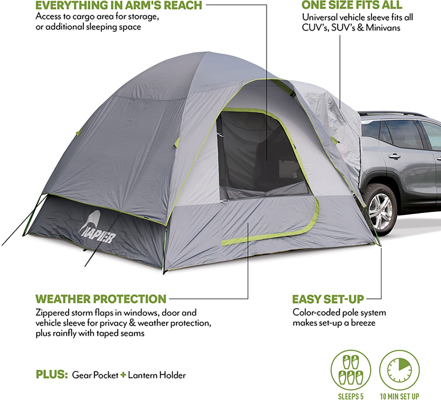 Napier Outdoors Backroadz 5-Person SUV Tent - view number 2