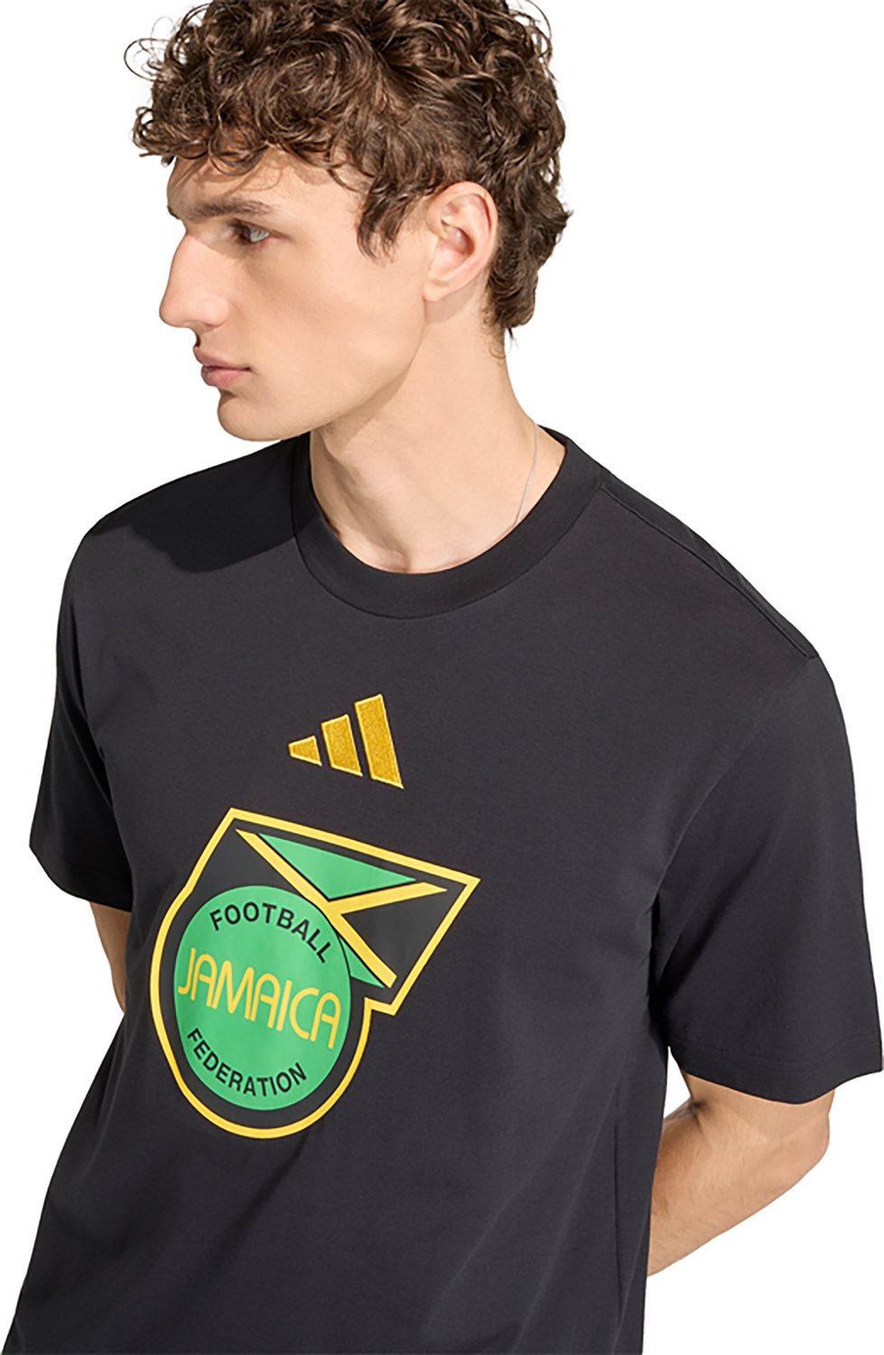 adidas Men's World Cup 2026 Jamaica Alphaskin Graphic T-shirt - view number 4