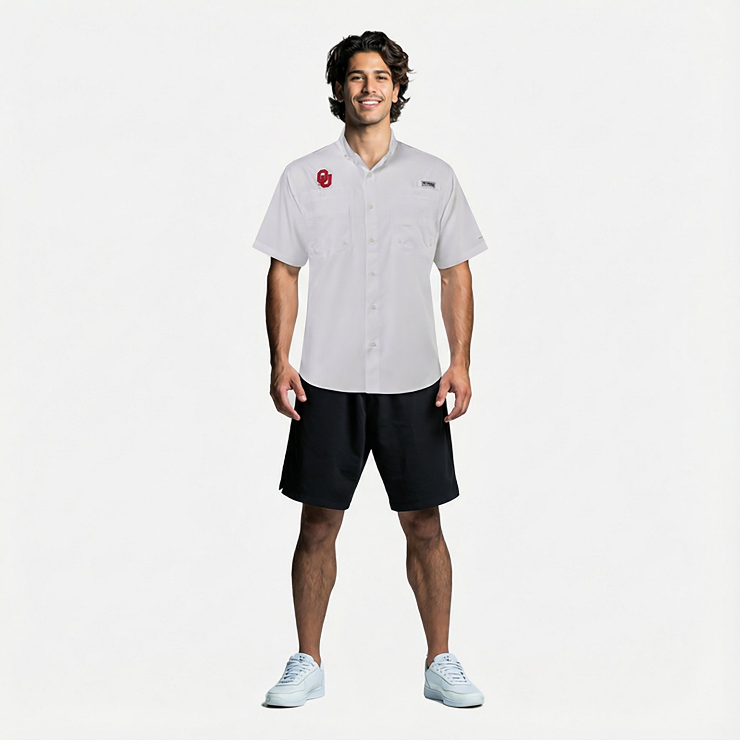 Columbia Sportswear Men's NCAA Tamiami Short Sleeve Fishing Shirt