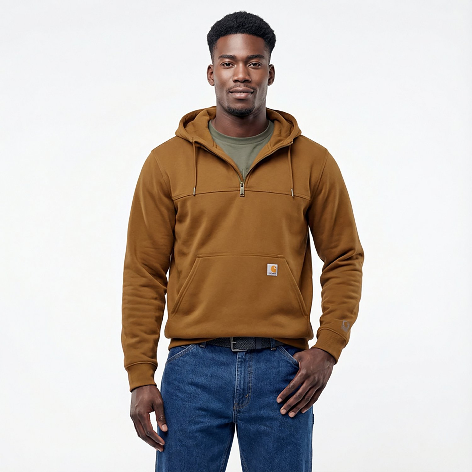 Carhartt Men's Paxton Heavyweight Hooded Zip Mock Sweatshirt                                                                     - view number 2