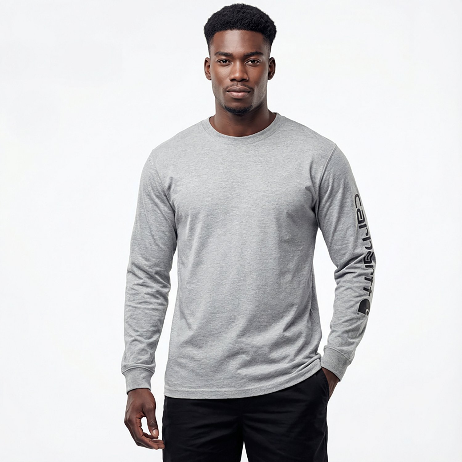 Carhartt Men's Long Sleeve Graphic Logo T-shirt                                                                                  - view number 2