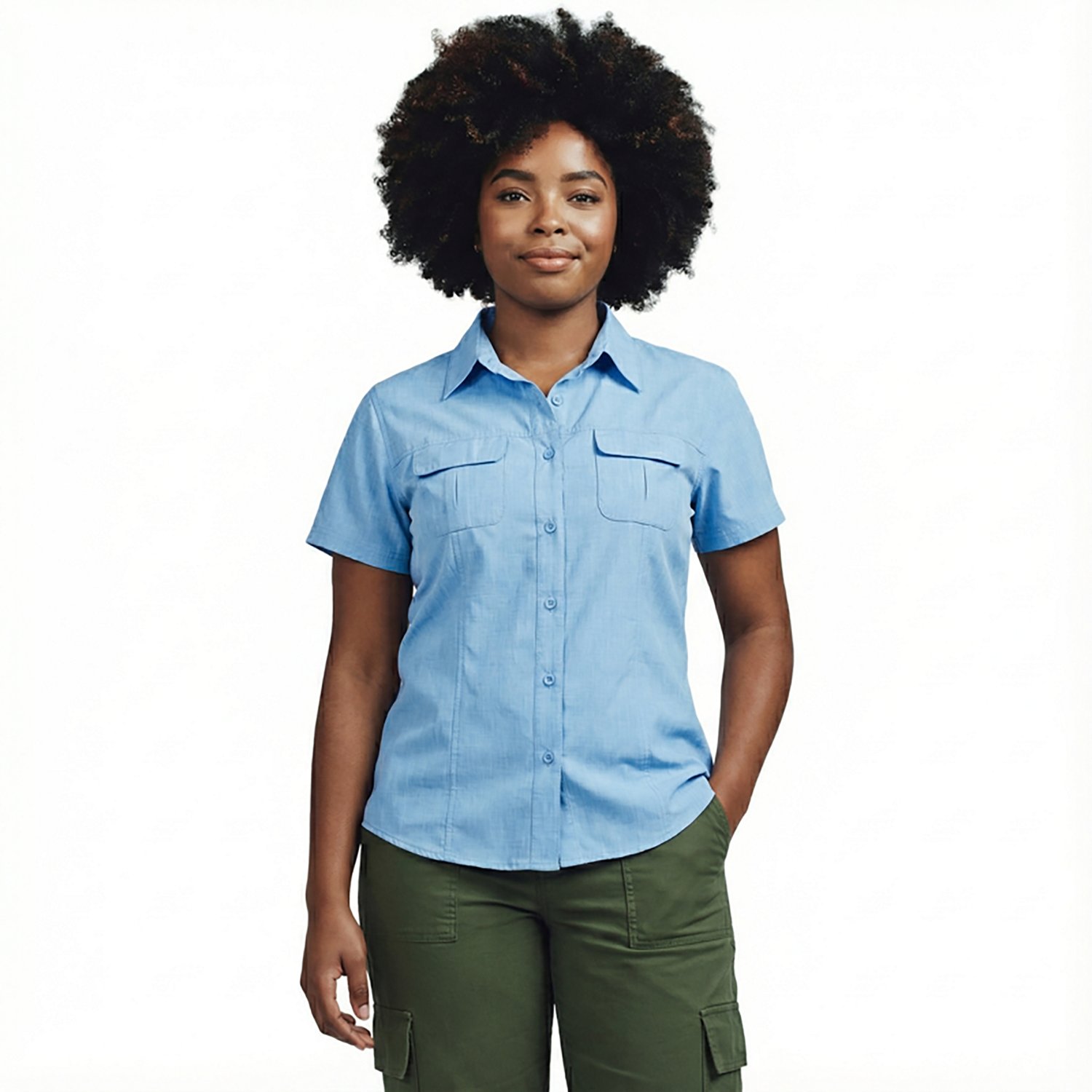 Magellan Outdoors Women's Aransas Pass Heathered Fishing Top                                                                     - view number 2