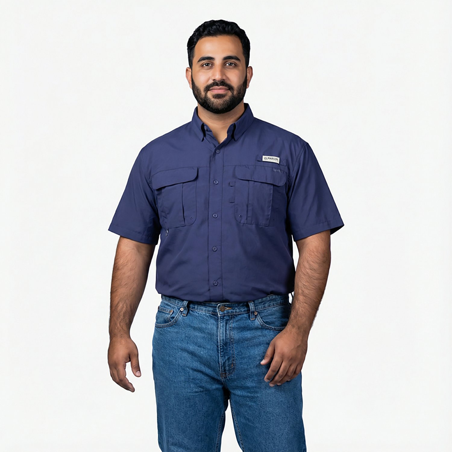 Magellan Outdoors Men's Laguna Madre Solid Short Sleeve Fishing Shirt - view number 2