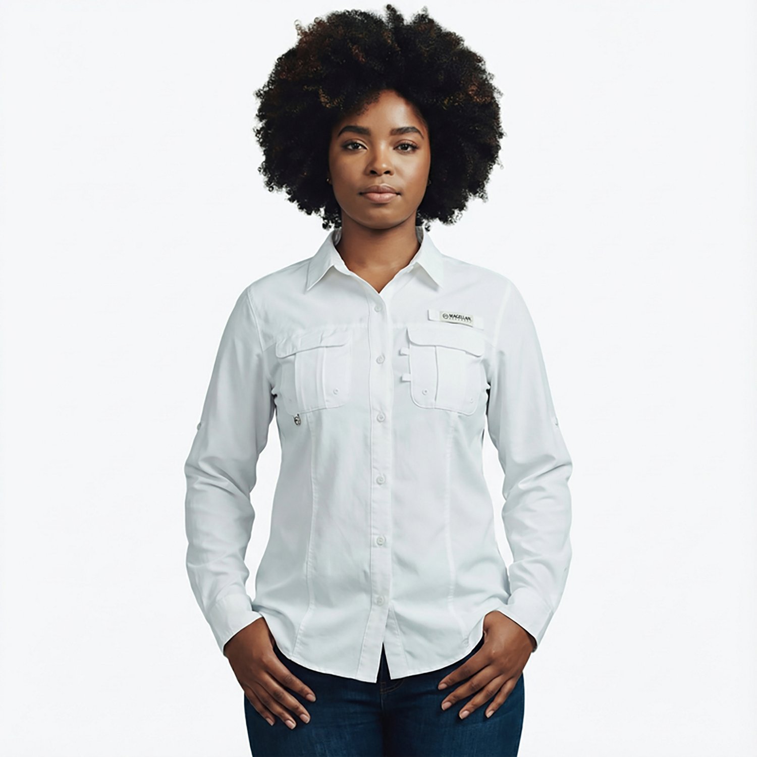 Magellan Outdoors Women's Laguna Madre Long Sleeve Shirt                                                                         - view number 2