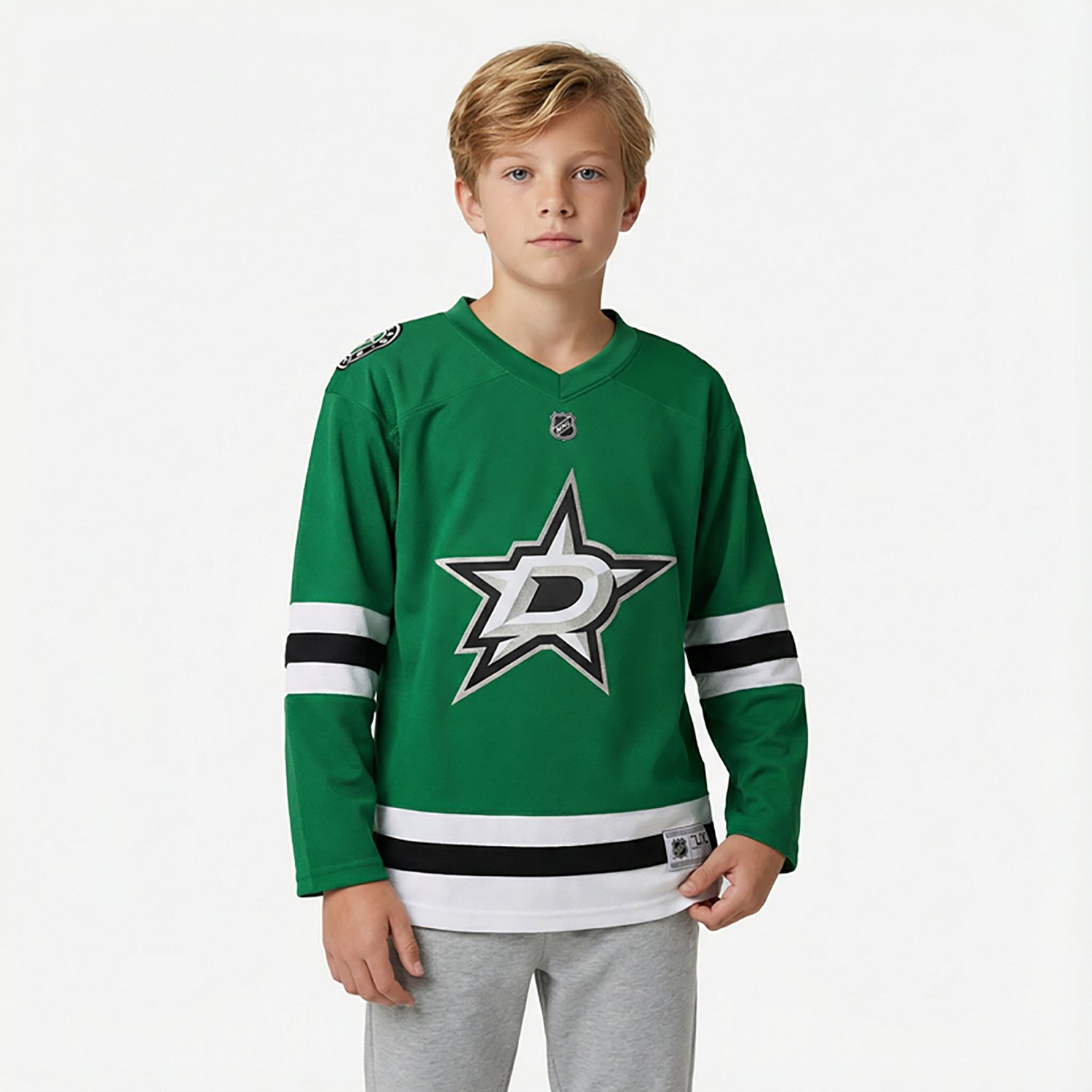 adidas Boys' Dallas Stars Replica Home Team Jersey