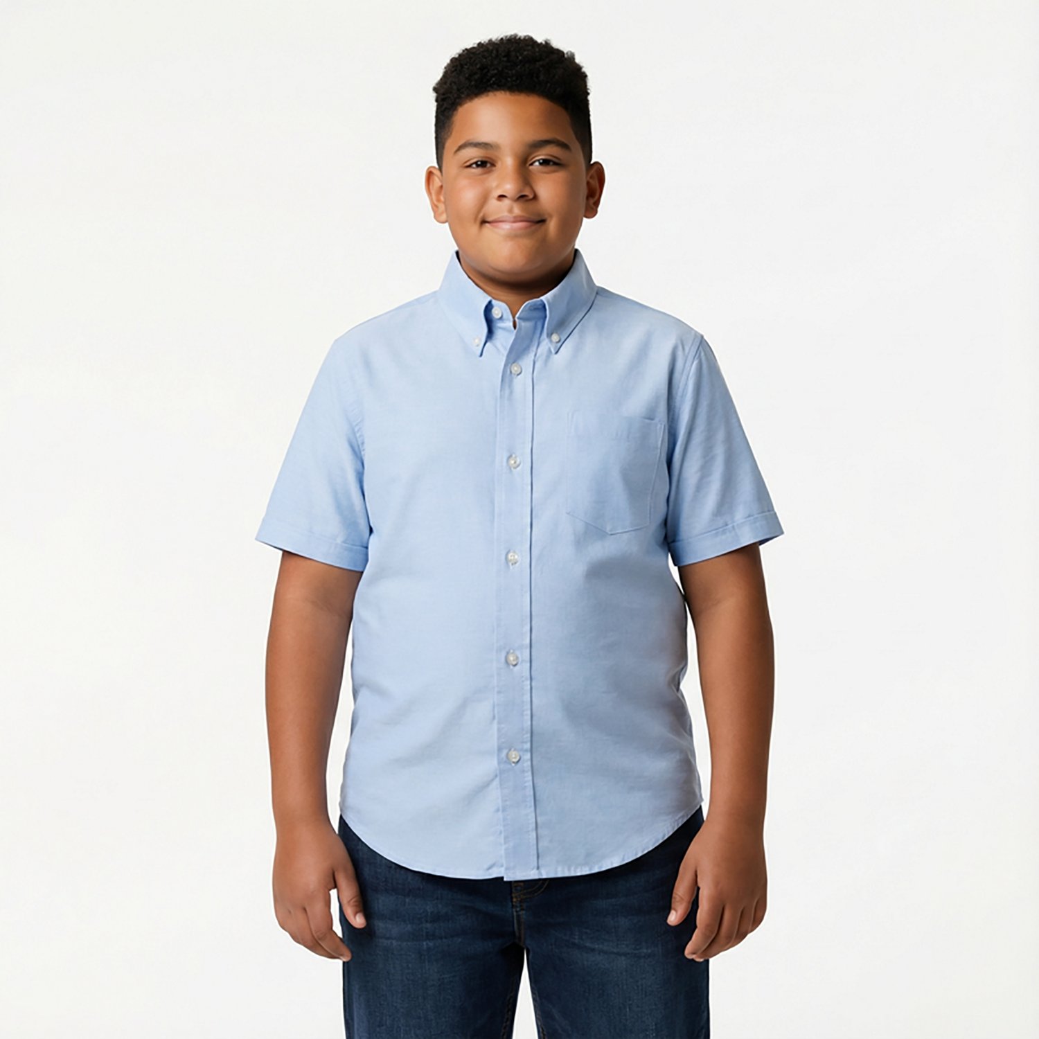 French Toast Boys' Short Sleeve Oxford Shirt - view number 2