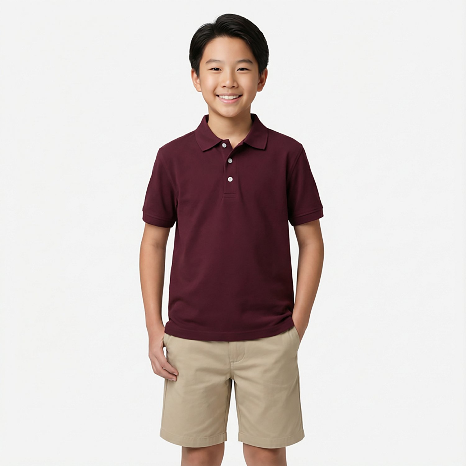 French Toast Boys' Short Sleeve Pique Polo Shirt - view number 2