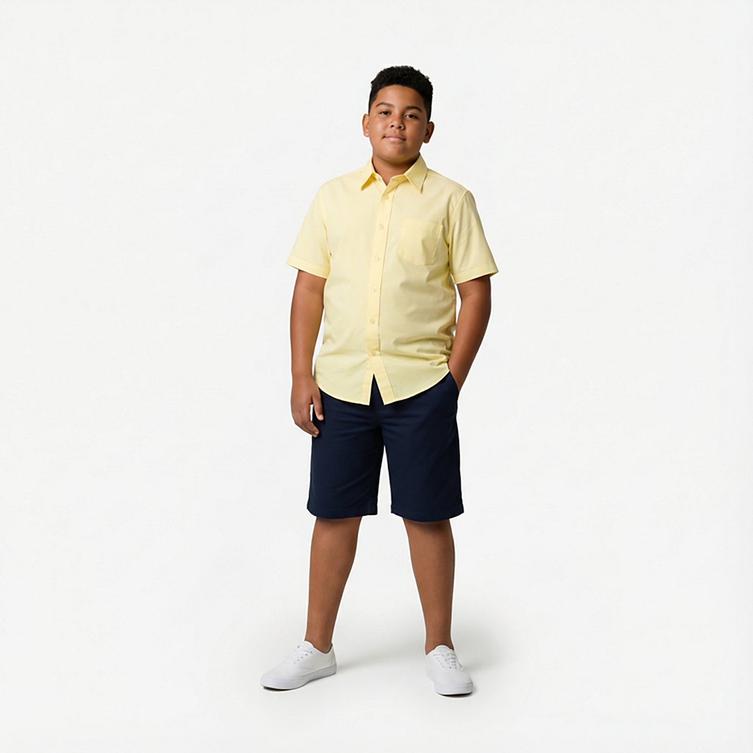 French Toast Boys' Short Sleeve Dress Shirt