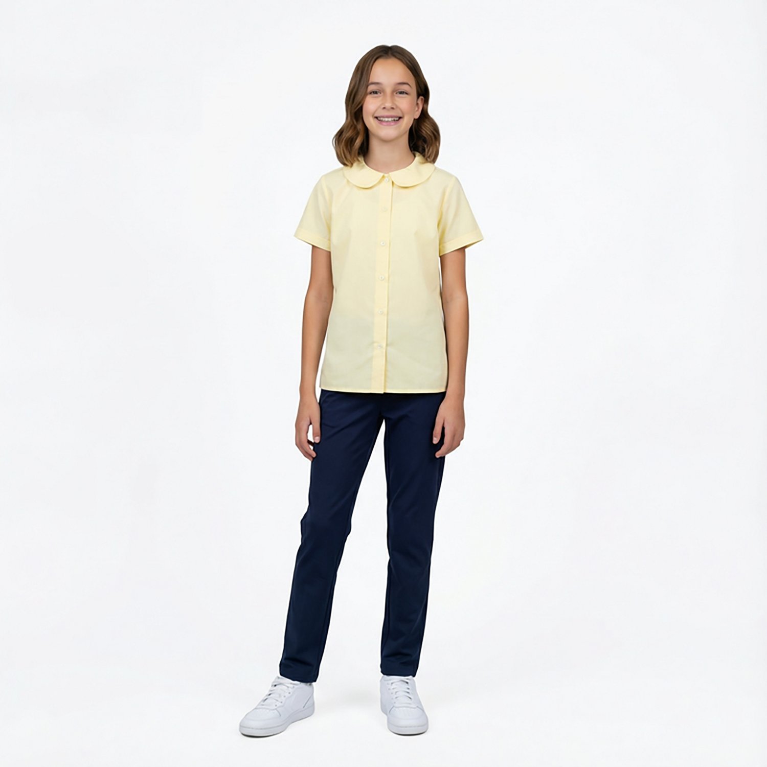 French Toast Girls' Modern Peter Pan Blouse