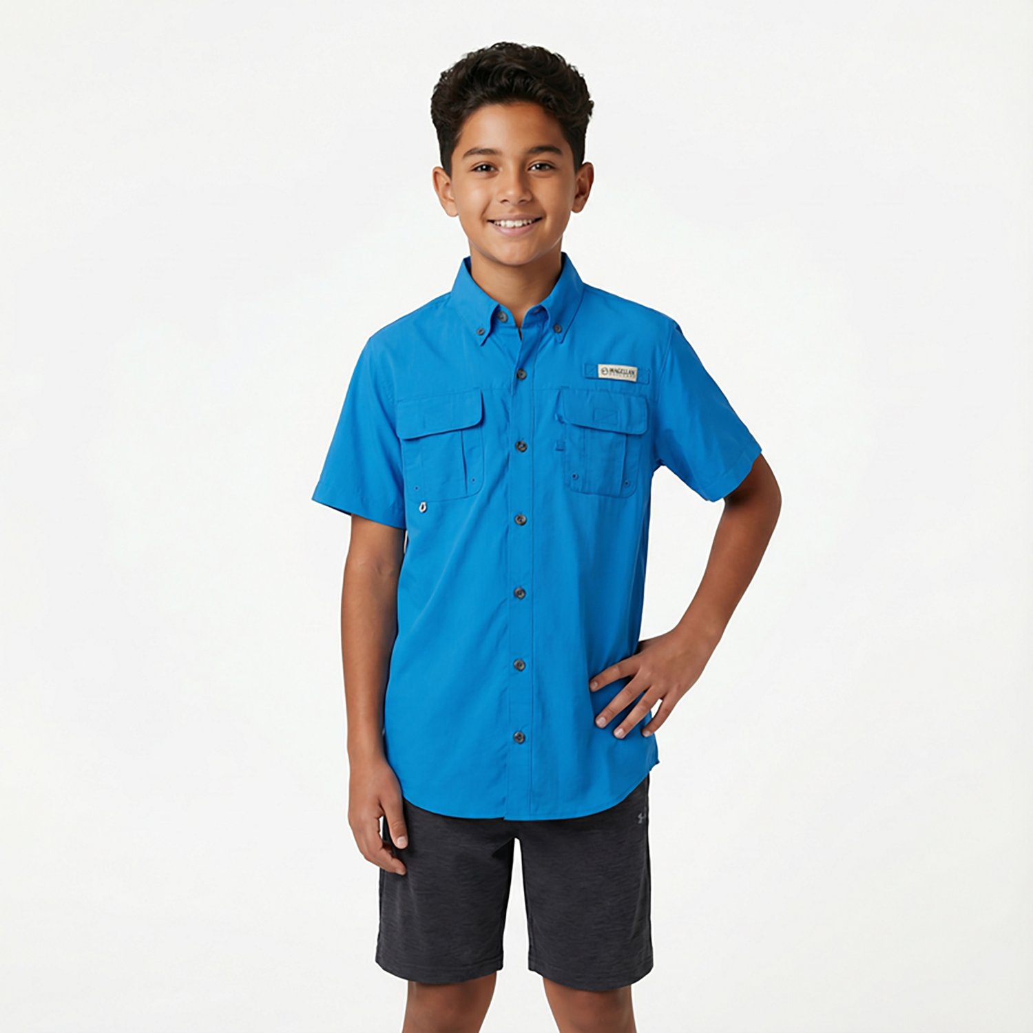 Magellan Outdoors Boys' Laguna Madre Button Down Shirt                                                                           - view number 2