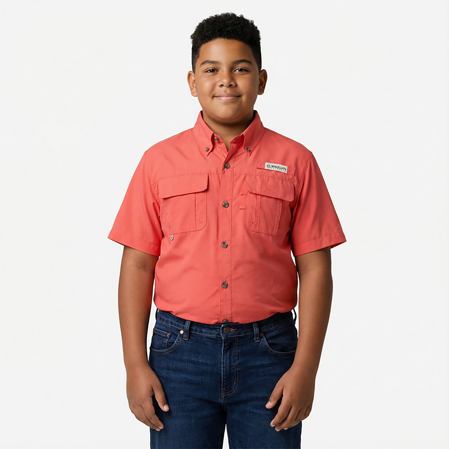 Magellan Outdoors Boys' Laguna Madre Button Down Shirt                                                                           - view number 2