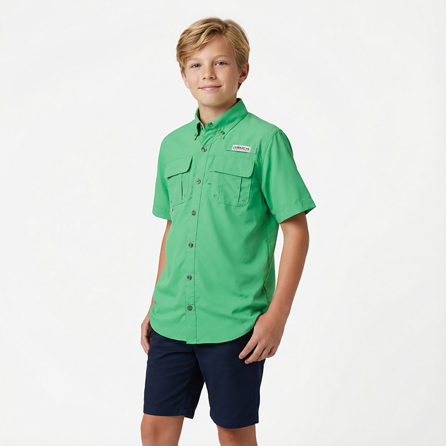 Magellan Outdoors Boys' Laguna Madre Button Down Shirt                                                                           - view number 2