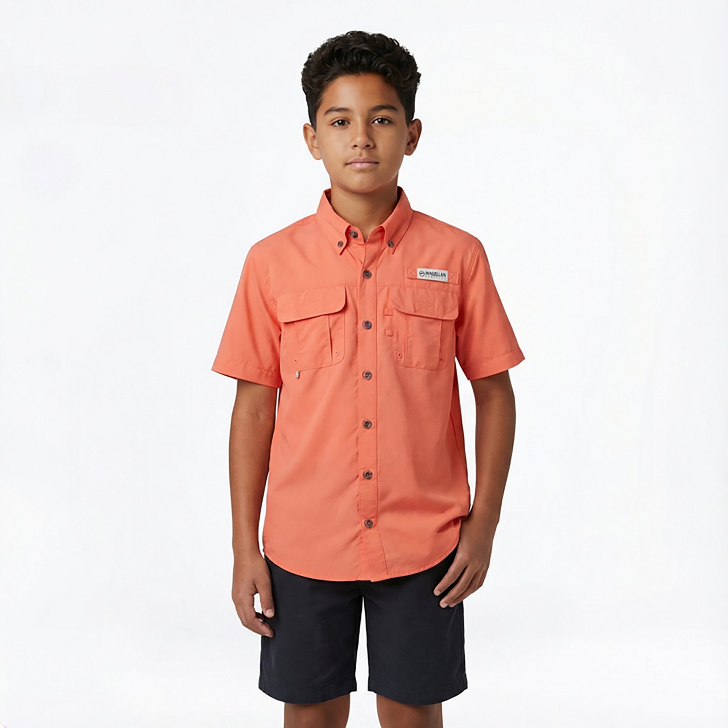 Magellan Outdoors Boys' Laguna Madre Button Down Shirt                                                                           - view number 2