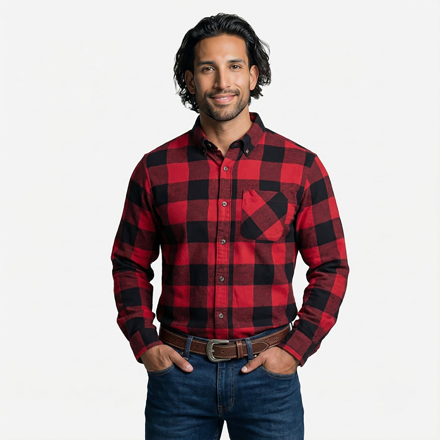 Magellan Outdoors Canyon Creek Long Sleeve Flannel Shirt                                                                         - view number 2