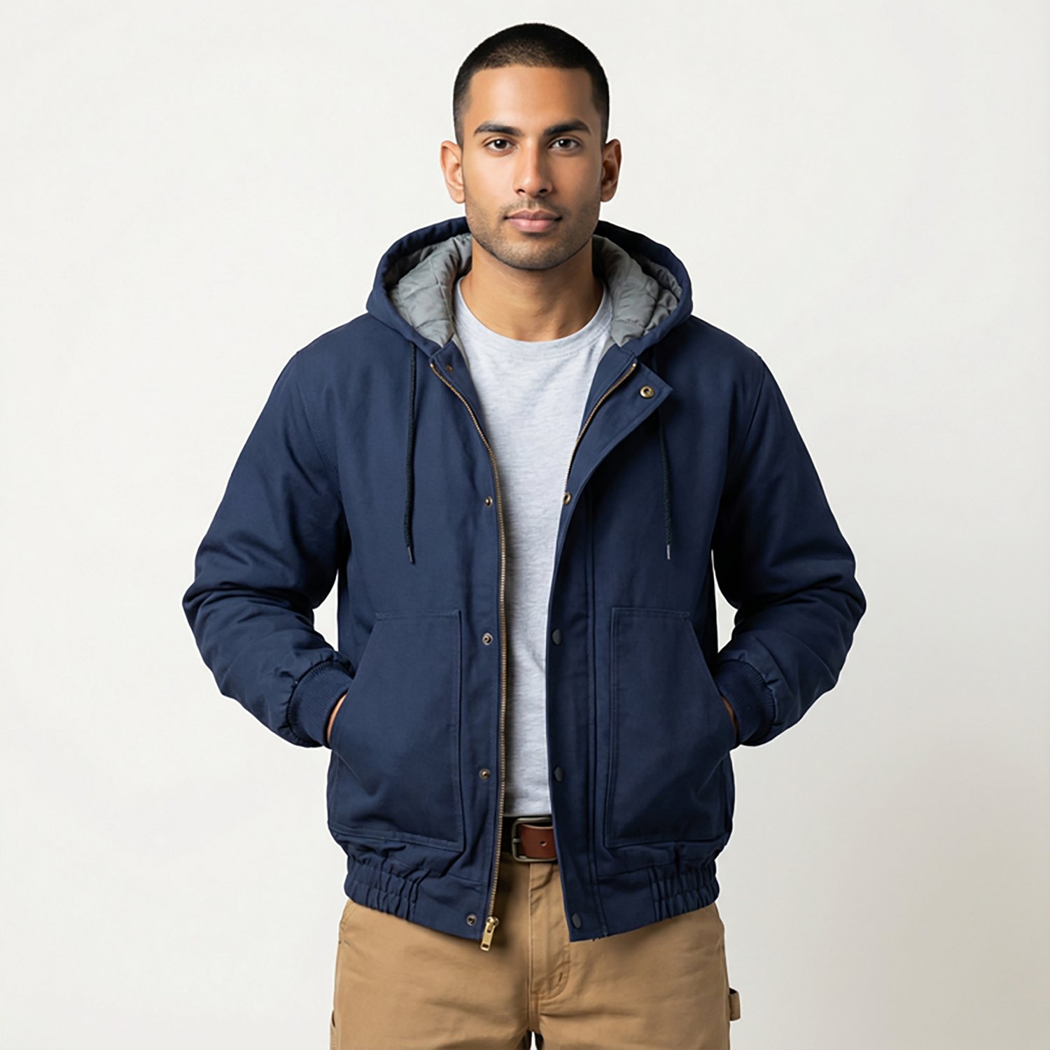 Berne Men's Flame Resistant Hooded Jacket - view number 2