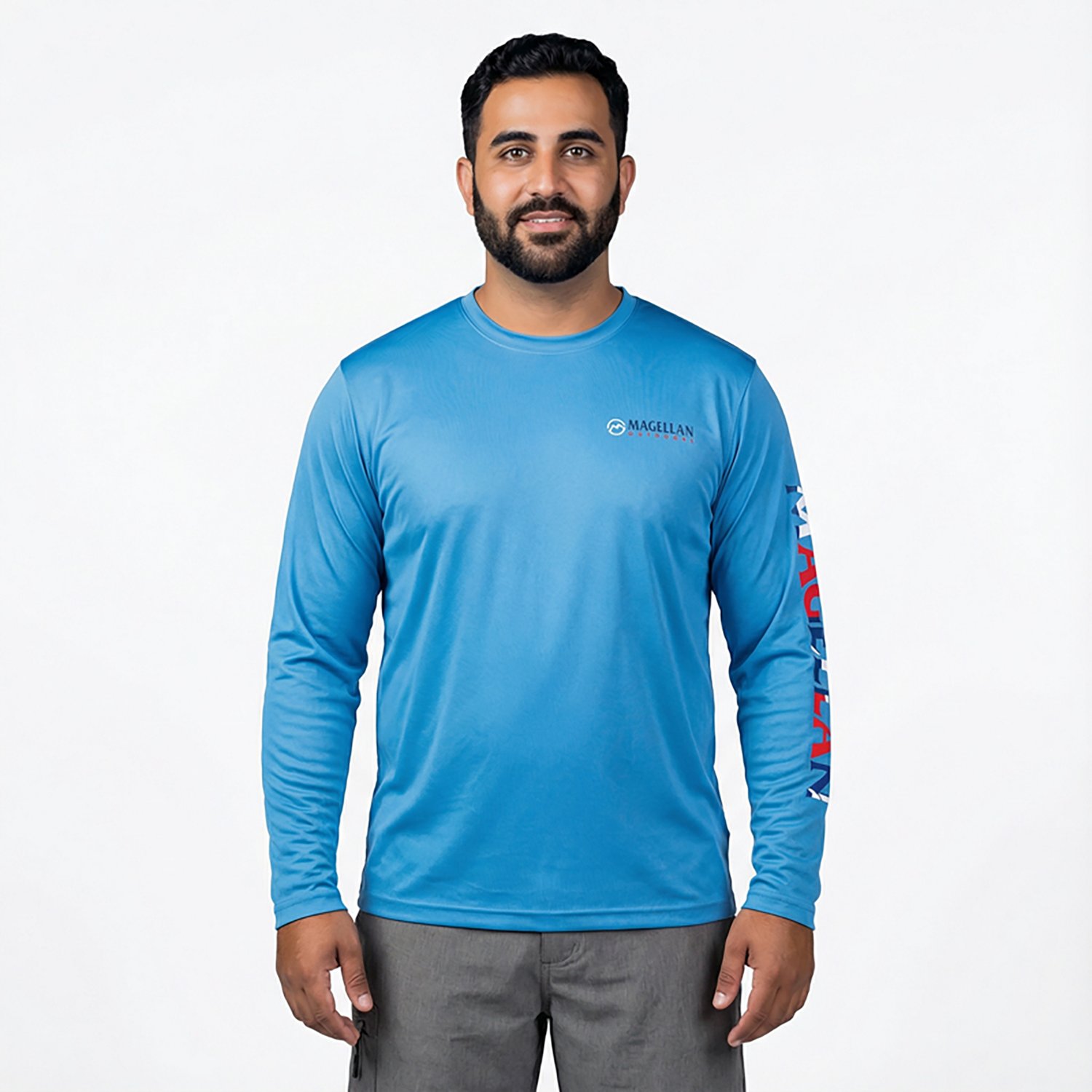 Magellan Outdoors Men's Casting Crew Print Long Sleeve Fishing Shirt - view number 6