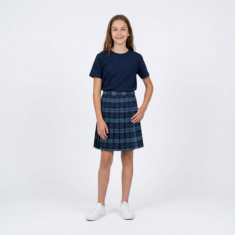 French Toast Little & Big Kid Girls Pleated Skirt, 20, Blue