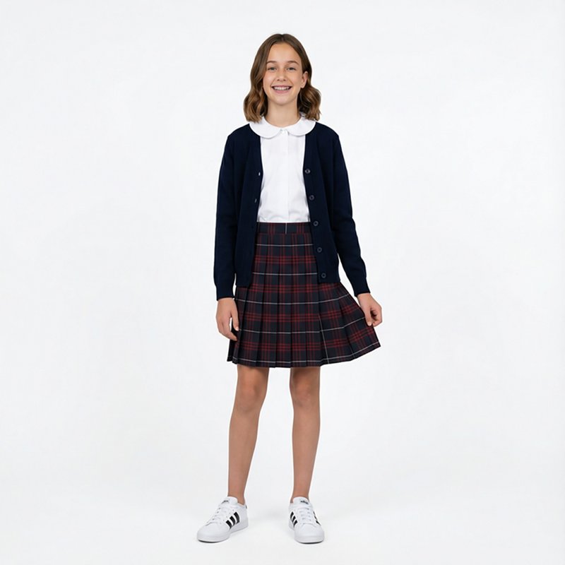 French Toast Little & Big Kid Girls Pleated Skirt, 20, Blue