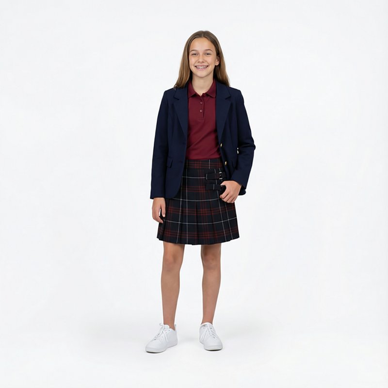 French Toast Little & Big Kid Girls Scooter Skirt, 14, Blue